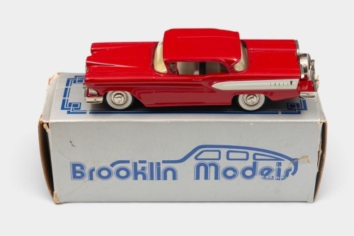 EDSEL: A 1:43 scale Brooklin Collection White Metal model of a 1958 Ford Edsel, Third Membership Club Model 1991