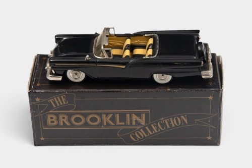 SKYLINER: A 1:43 scale Brooklin Collection White Metal model of a 1957 Ford Skyliner (Top Down Version)