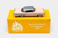 PONTIAC: A 1:43 scale Brooklin Collection White Metal model of a 1958 Pontiac Bonneville Sport Coupe Hardtop, Limited edition of 350, 8th Anniversary Club Model 1996 - 2