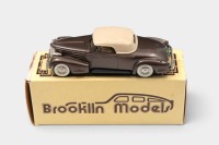 CADILLAC: A 1:43 scale Brooklin Collection White Metal model of a 1940 Cadillac V16 Convertible Coupe