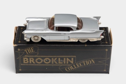 CADILLAC: A 1:43 scale Brooklin Collection White Metal model of a 1957 Cadillac Eldorado Brougham