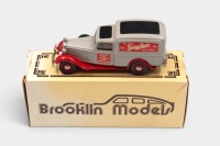 DODGE: A 1:43 scale Brooklin Collection White Metal model of a 1936 Dodge Van in 'Burma Shave' livery