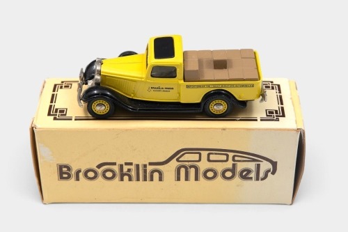 210 · DODGE: A 1:43 scale Brooklin Collection White Metal model of a 1935 Dodge Pickup in 'Brasilia Press' livery