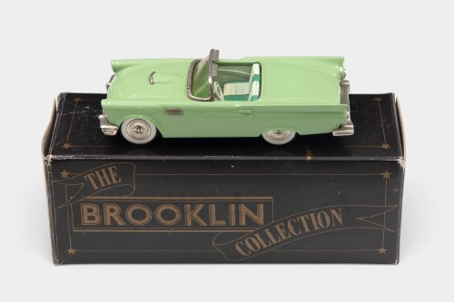THUNDERBIRD: A 1:43 scale Brooklin Collection White Metal model of a 1957 Ford Thunderbird Convertible