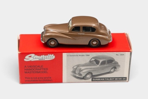 SUNBEAM: A 1:43 scale handcrafted Somerville Model of a Sunbeam Talbot 90 MK 2A in bronze