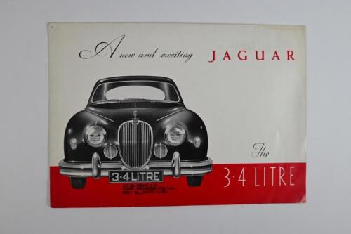 JAGUAR: A Jaguar 3.4 litre sales brochure
