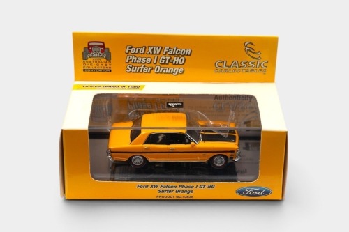 226 · XW FALCON: A 1:43 scale Classic Carlectables Ford XW Falcon Phase I GT-HO in Surfer Orange, Australian Diecast Convention 2006 Event Model