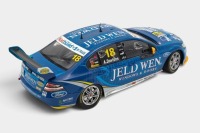 FORD: A 1:18 scale Apex Replicas model car, this is a Ford FG Falcon as raced at the Skycity triple crown in Darwin 2013, the number 18 Alex Davison, Jeld Wen liveried race car, limited edition 063/528 pieces produced, model number AD80602 - 4