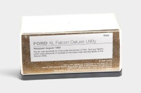 XL FALCON: A Trax 1:43 scale Ford XL Falcon deluxe utility model, finished in black paintwork, model number TR43 - 2