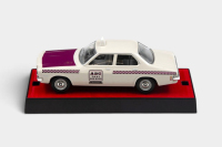 HQ BELMONT: A Trax 1:43 scale Holden HQ Belmont sedan model, finished in white paintwork with the ABC radio taxi co-op livery, part of the Aussie taxi series of models, model number TR17J - 3