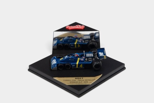 247 · TYRRELL: A 1:43 scale Quartzo model of the Tyrrell P34 as driven by Patrick Depailler - Spanish GP 1976