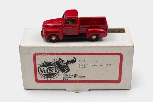 FORD: A 1:43 scale white metal US Mint Model, 1950 Ford F1 Pickup