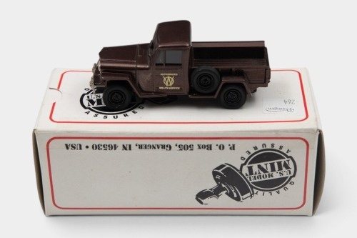 WILLYS: A 1:43 scale white metal US Mint Model, 1949 Willys Jeep Pickup