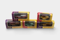 MATCHBOX: Five Matchbox 'Models of Yesteryear' including Y-6 1913 Cadillac, Y-11 1938 Lagonda, Y-15 1930 Packard, Y-15 1907 Rolls-Royce, and Y-16 1928 Mercedes