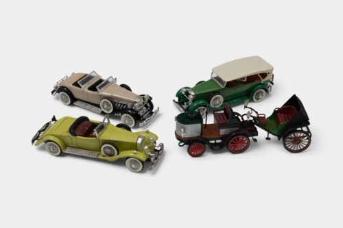 RIO MODELS: Four 1:43 scale RIO models, including a 1928 Lincoln, 1894 De Dion, Bouton 'Victoria), 1931 Rolls-Royce Phantom II, and a 1934 Duesenberg SJ Torpedo Phaeton