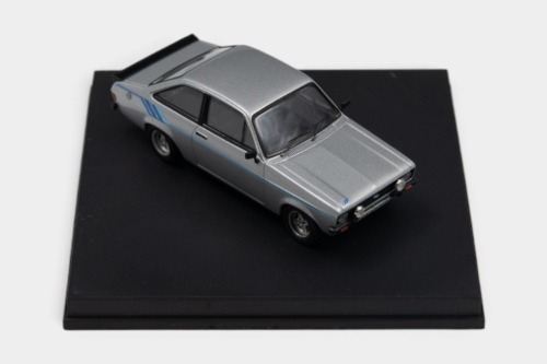 ESCORT: A 1:43 scale Trofeu model of a Ford Escort Mk II 1600 Harrier in Strato Silver