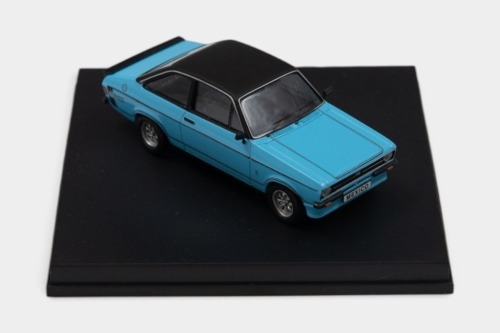 ESCORT: A 1:43 scale Trofeu model of a Ford Escort MK II RS Mexico in Olympic Blue