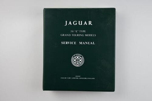 JAGUAR: A Jaguar 3.8 "E" Type Service Manual reproduced by Brooklands Books
