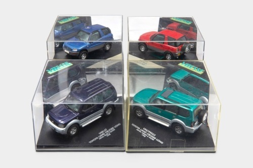 VITESSE: Four 1:43 scale Vitesse SUV models, including two Toyota Land Cruisers and two Toyota RAV4s