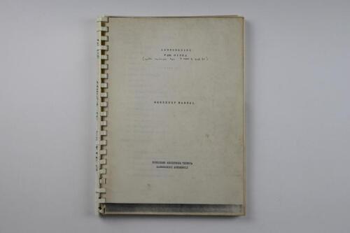 LAMBORGHINI: A photocopied Lamborghini P400 Miura Workshop Manual