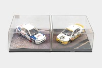 SUBARU: Two 1:43 scale Trofeu models of Subaru Impreza rally cars