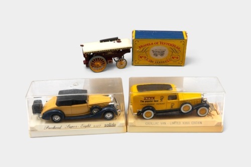 348 · SOLIDO/MATCHBOX: Three models, including two Solido Age D'or series models and one Matchbox Lesney Models of Yesteryear model