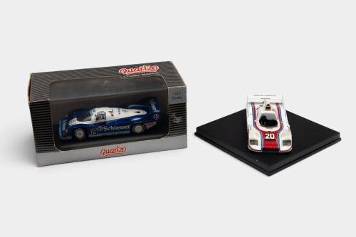 319 · PORSCHE: Two 1:43 scale Porsche models, including a Trofeu Porsche 936/76 1976 Le Mans 24 winner and a Quartzo Porsche 956 Short Tail