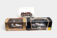 MERCEDES/AUTO UNION: Three 1:43 scale models, including two Mercedes and one Auto Union