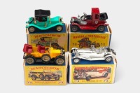 MATCHBOX: Four Matchbox 'Models of Yesteryear' models in original boxes, Y10, Y11, Y13, Y14