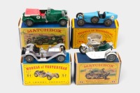 MATCHBOX: Four Matchbox 'Models of Yesteryear' models in original boxes, Y5, Y6, Y7, and Y8