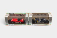 COBRA: Two 1:43 scale Box model AC Shelby Cobras, including 1963 Sebring and 1962 Riversaide models
