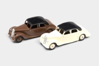 RILEY: Two c1950s Dinky Toys No.40A/158 Riley Saloons