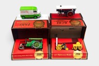 MATCHBOX: Four Matchbox 'Models of Yesteryear' models, including 'Taste of France' 1947 Citroen H Van, 1905 Fowler Showmans Engine, 1894 Aveling Steam Roller, and a 1829 Stephensons Rocket model
