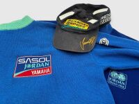 JORDAN: A Jordan Grand Prix jacket (large), Sasol Jordan Yamaha jumper (large) and Damon Hill Team Cap [Location: Sydney]