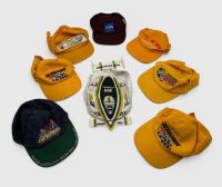 AUSTRALIAN GRAND PRIX: An Official 1980 Australian Grand Prix jacket (in used condition with a small split in the stitching and some yellowing with age) together with a collection of caps [Location: Sydney] - 4