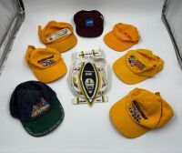 AUSTRALIAN GRAND PRIX: An Official 1980 Australian Grand Prix jacket (in used condition with a small split in the stitching and some yellowing with age) together with a collection of caps [Location: Sydney] - 5