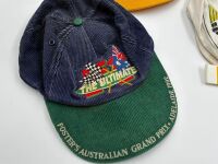 AUSTRALIAN GRAND PRIX: An Official 1980 Australian Grand Prix jacket (in used condition with a small split in the stitching and some yellowing with age) together with a collection of caps [Location: Sydney] - 6