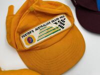 AUSTRALIAN GRAND PRIX: An Official 1980 Australian Grand Prix jacket (in used condition with a small split in the stitching and some yellowing with age) together with a collection of caps [Location: Sydney] - 8