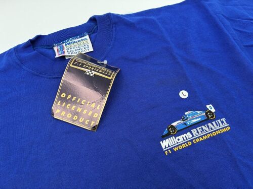 WILLIAMS: A pair of Official Licensed T-shirts (both large) and a Rothmans Team jumper (large) [Location: Sydney]