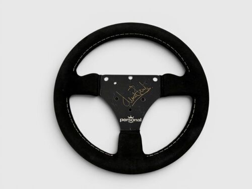 STEERING WHEEL: A Personal steering wheel signed by Tyrrell F1 driver Julian Bailey [Location: Sydney]
