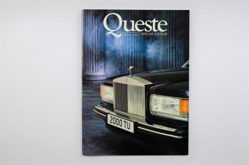 ROLLS-ROYCE: A 1990 Special Edition of 'Queste'