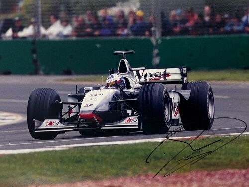 DAVID COULTHARD: A signed original photograph by John Morris [Location: Sydney]