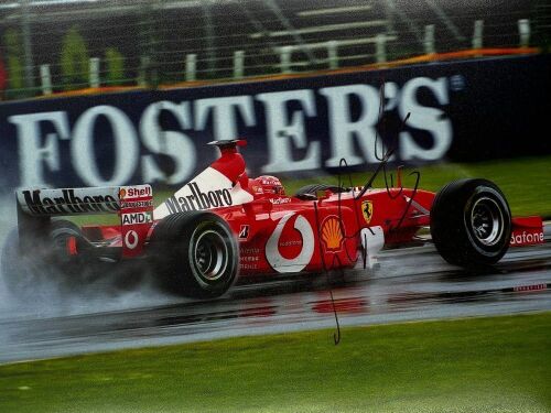 MICHAEL SCHUMACHER: A signed original photograph by John Morris [Location: Sydney]