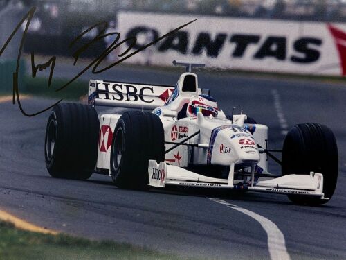 RUBENS BARRICHELLO: A signed original photograph by John Morris [Location: Sydney]