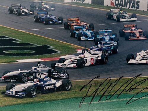 JUAN PABLO MONTOYA: A signed original photograph by John Morris [Location: Sydney]