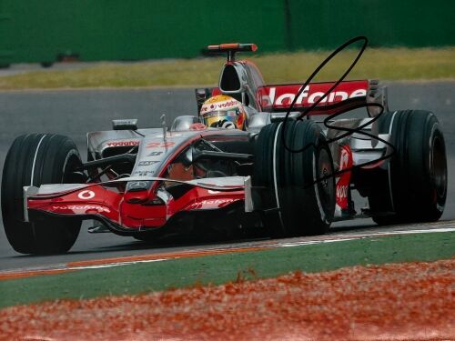 LEWIS HAMILTON: A signed original photograph by John Morris [Location: Sydney]