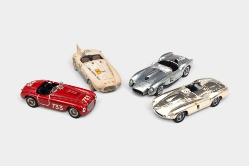 FERRARI: Four 1:43 scale Ferrari models, including makers Best Model, Bang, Top Model, and ART model
