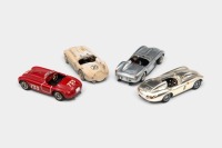 FERRARI: Four 1:43 scale Ferrari models, including makers Best Model, Bang, Top Model, and ART model - 2