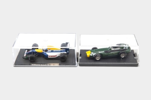 GRAND PRIX: Two 1:43 scale models, including a Williams Renault FW 14B 1992 as driven by Nigel Mansell and a 1957 Vanwall VW57 #26 as driven by Stirling Moss