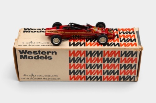 LOLA: A 1:43 scale hand-made white metal model by Western Models of a Lola T640/2 FF 1600